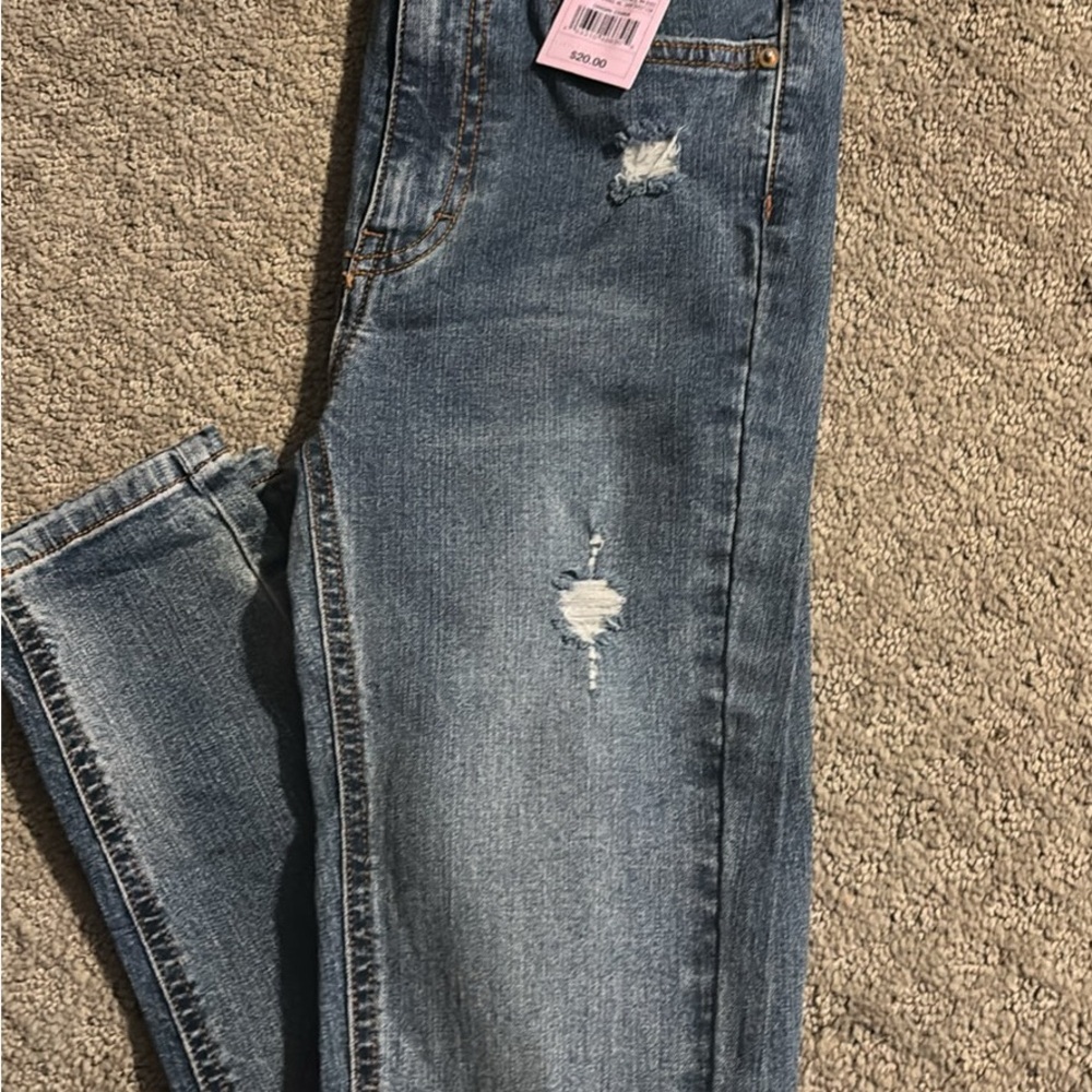 Distressed Blue Jeans Wild Fable